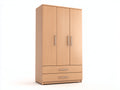 Kleiderschrank Holzwerkstoff 120x55x200 cm braun - modernes Design