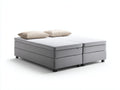 Doppelbett Stoff 200x180x62 cm grau - modernes Boxspring Design