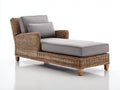 Sonnenliege Polyrattan 168x78x82 cm - Natur-Grau - modernes Outdoor-Design