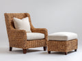 Polyrattan Gartensessel Polyrattan 90x82x100 cm braun-beige - klassisches Komfort Design