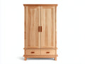Kleiderschrank Massivholz 115x55x190 cm - Naturholz - Für Schlafzimmer - Klassisches Design