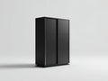 Kleiderschrank Holzwerkstoff 120x60x200 cm schwarz - modernes Schiebetür Design