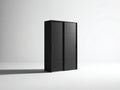 Kleiderschrank Holzwerkstoff 120x60x200 cm - Schwarz - Für Schlafzimmer - Modernes Design