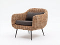 Polyrattan Gartensessel Polyrattan 82x76x74 cm braun-schwarz - modernes Lounge Design