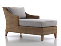 Sonnenliege Polyrattan 185x78x88 cm braun-grau - modernes Komfort Design